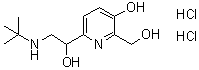 (+)-alpha6-[[(1,1-Dimethylethyl)amino]methyl]-3-hydroxy-2,6-pyridinedimethanol dihydrochloride molecular structure (CAS 146621-68-3)