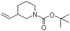 structure of CAS# 146667-87-0, 3-Vinylpiperidine-1-carboxylic acid tert-butyl ester