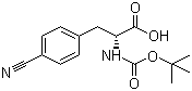 (R)-N-Boc-4-Cyanophenylalanine molecular structure (CAS 146727-62-0)