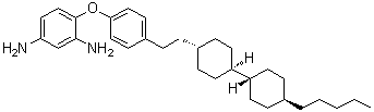 4-[4-[2-[(trans,trans)-4'-Pentyl[1,1'-bicyclohexyl]-4-yl]ethyl]phenoxy]-1,3-benzenediamine molecular structure (CAS 1467777-63-4)