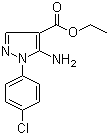 structure of CAS# 14678-87-6, Ethyl 5-amino-1-(4-chlorophenyl)-1H-pyrazole-4-carboxylate