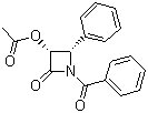 (3R,4S)-1-苯甲酰基-3-乙酰氧基-4-苯基-2-丙内酰胺分子结构 (CAS 146924-93-8)