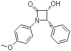 (+)-3-Hydroxy-1-(4-methoxyphenyl)-4-phenylazetidin-2-one molecular structure (CAS 146924-94-9)
