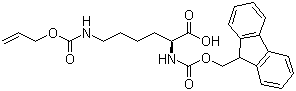 N-Fmoc-N'-allyoxycarbonyl-L-lysine molecular structure (CAS 146982-27-6)