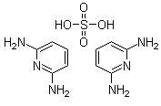 2,6-二氨基吡啶硫酸盐分子结构 (CAS 146997-97-9)