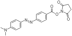 4-[4-(Dimethylamino)phenylazo]benzoic acid N-succinimidyl ester molecular structure (CAS 146998-31-4)