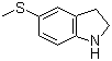 5-(Methylthio)indoline molecular structure (CAS 147080-28-2)