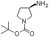 structure of CAS# 147081-49-0, (R)-(+)-1-Boc-3-aminopyrrolidine;(R)-(+)-N-Boc-3-aminopyrrolidine; (R)-(+)-N-tert-Butoxycarbonyl-3-aminopyrrolidine