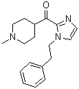 (1-Methyl-4-piperidinyl)[1-(2-phenylethyl)-1H-imidazol-2-yl]methanone molecular structure (CAS 147082-78-8)
