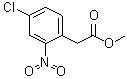(4-Chloro-2-nitrophenyl)acetic acid methyl ester molecular structure (CAS 147124-37-6)