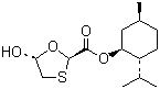 (2R,5R)-5-Hydroxy-1,3-oxathiolane-2-carboxylic acid (1R,2S,5R)-5-methyl-2-(1-methylethyl)cyclohexyl ester molecular structure (CAS 147126-62-3)