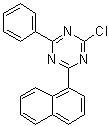 2-Chloro-4-(1-naphthalenyl)-6-phenyl-1,3,5-triazine molecular structure (CAS 1472062-95-5)