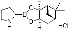 结构式 CAS# 147208-69-3, (R)-2-吡咯烷硼酸蒎烷二醇酯盐酸盐