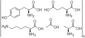 醋酸格拉替雷分子结构 (CAS 147245-92-9)