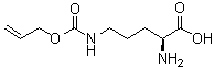 结构式 CAS# 147290-10-6, N5-[(2-丙烯-1-基氧基)羰基]-L-鸟氨酸