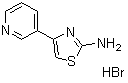 4-(3-Pyridinyl)-2-thiazolamine hydrobromide molecular structure (CAS 147311-08-8)