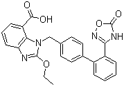 阿齐沙坦分子结构 (CAS 147403-03-0)