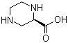 (S)-哌嗪-2-羧酸分子结构 (CAS 147650-70-2)