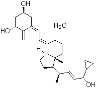 卡泊三醇单水合物分子结构 (CAS 147657-22-5)