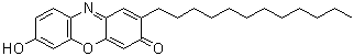 2-Dodecyl-7-hydroxy-3H-phenoxazin-3-one molecular structure (CAS 147662-88-2)