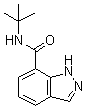 N-(叔丁基)-1H-吲唑-7-甲酰胺分子结构 (CAS 1476776-76-7)