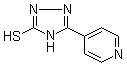 结构式 CAS# 1477-24-3, 5-(4-吡啶基)-1H-1,2,4-三唑-3-硫醇