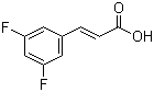 structure of CAS# 147700-58-1, 3,5-Difluorocinnamic acid;trans-3,5-Difluorocinnamic acid