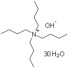 结构式 CAS# 147741-30-8, 四丁基氢氧化铵水合物