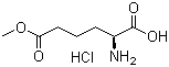 结构式 CAS# 147780-39-0, (S)-2-氨基-6-甲氧基-6-氧代己酸盐酸盐; L-2-氨基己二酸 6-甲酯盐酸盐
