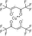 Copper(II) hexafluoroacetylacetonate molecular structure (CAS 14781-45-4)