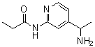 结构式 CAS# 1478399-24-4, N-[4-(1-氨基乙基)-2-吡啶基]丙酰胺