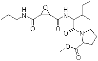结构式 CAS# 147859-80-1, CA-074 甲酯; (L-3-反式-(丙基氨基甲酰)环氧乙烷-2-甲酰基)-L-异亮氨酰-L-脯氨酸甲酯