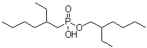 Mono(2-ethylhexyl) 2-ethylhexylphosphonate molecular structure (CAS 14802-03-0)