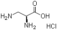 结构式 CAS# 1482-97-9, L-2,3-二氨基丙酸盐酸盐; (S)-(-)-2,3-二氨基丙酸盐酸盐