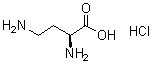 结构式 CAS# 1482-98-0, (S)-2,4-二氨基丁酸单盐酸盐