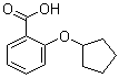2-(Cyclopentyloxy)benzoic acid molecular structure (CAS 148215-77-4)