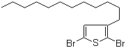 2,5-二溴-3-十二烷基噻吩分子结构 (CAS 148256-63-7)