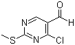 4-Chloro-2-(methylthio)pyrimidine-5-carboxaldehyde molecular structure (CAS 148256-82-0)