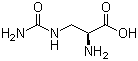 L-脲基丙氨酸分子结构 (CAS 1483-07-4)