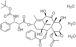 Docetaxel trihydrate molecular structure (CAS 148408-66-6)