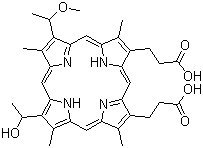 血卟啉单甲醚分子结构 (CAS 148471-91-4)