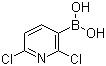 结构式 CAS# 148493-34-9, 2,6-二氯吡啶-3-硼酸