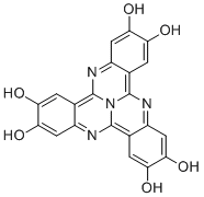 4b1,5,10,15-Tetraazanaphtho[1,2,3-gh]tetraphene-2,3,7,8,12,13-hexaol molecular structure (CAS 148494-98-8)