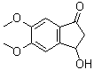 2,3-Dihydro-3-hydroxy-5,6-dimethoxy-1H-inden-1-one molecular structure (CAS 148517-82-2)