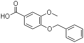 结构式 CAS# 1486-53-9, 4-苄氧基-3-甲氧基苯甲酸