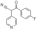 structure of CAS# 148671-42-5, alpha-(4-Fluorobenzoyl)-4-pyridineacetonitrile