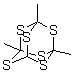 1,3,5-三甲基-2,4,6,8,9,10-六硫杂三环[3.3.1.1(3,7)]癸烷分子结构 (CAS 14870-38-3)