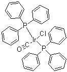 结构式 CAS# 14871-41-1, 羰基双(三苯基膦)氯化铱