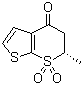 (6S)-5,6-Dihydro-6-methyl-4H-thieno[2,3-b]thiopyran-4-one 7,7-dioxide molecular structure (CAS 148719-91-9)