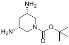 Tert-butyl cis-3,5-diaminopiperidine-1-carboxylate molecular structure (CAS 1487316-54-0)